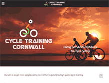 Tablet Screenshot of cycletrainingcornwall.co.uk
